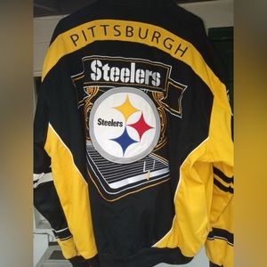 Vintage rare Pittsburgh Steelers jacket size 3XL denim like material